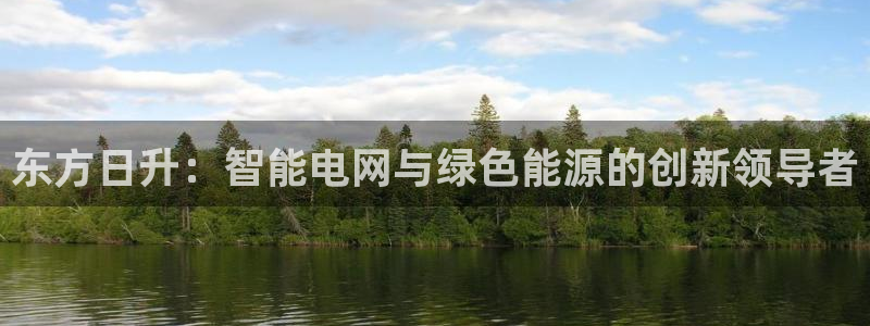 众腾娱乐app：东方日升：智能电网与绿色