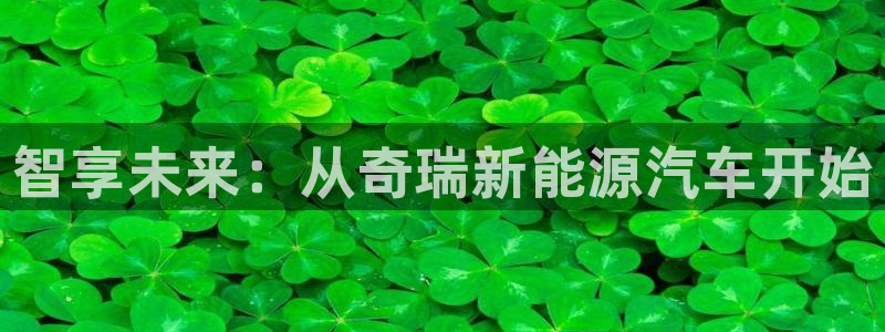 腾耀娱乐众320059:智享未来:从奇瑞新能源汽车开始